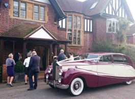 Classic 1950s Rolls Royce wedding car in London